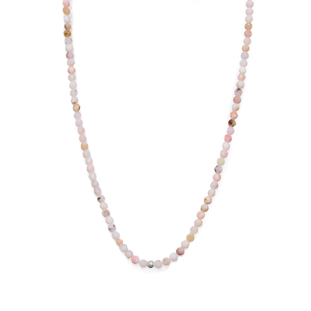 Opal Naturstein Perlen Halskette mit Verschluss