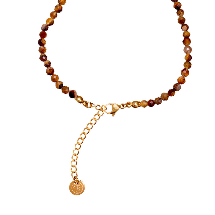 Tiger Eye Natural Stone Pearl Necklace