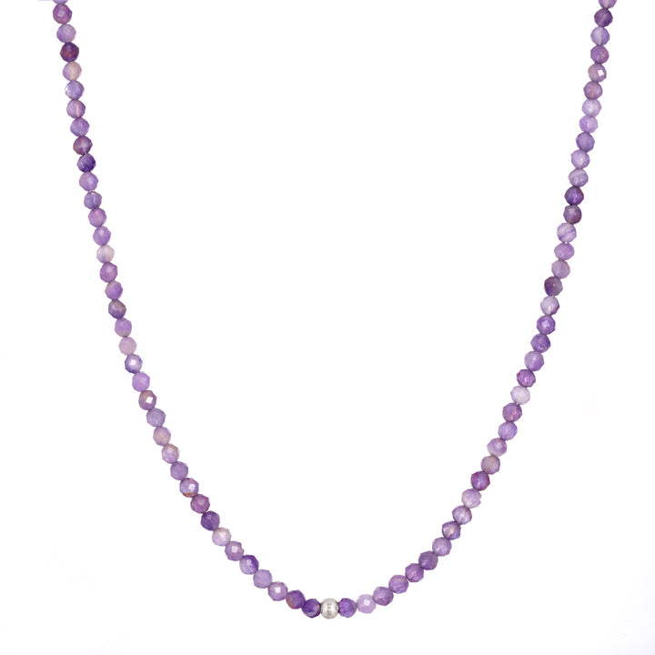Amethyst Natural Stone Pearl Necklace