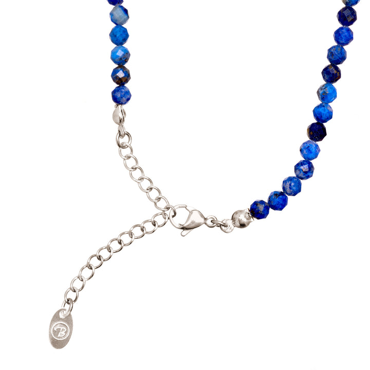 Lapislazuli Natural Stone Pearl Necklace