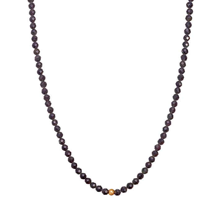 Obsidian Natural Stone Pearl Necklace