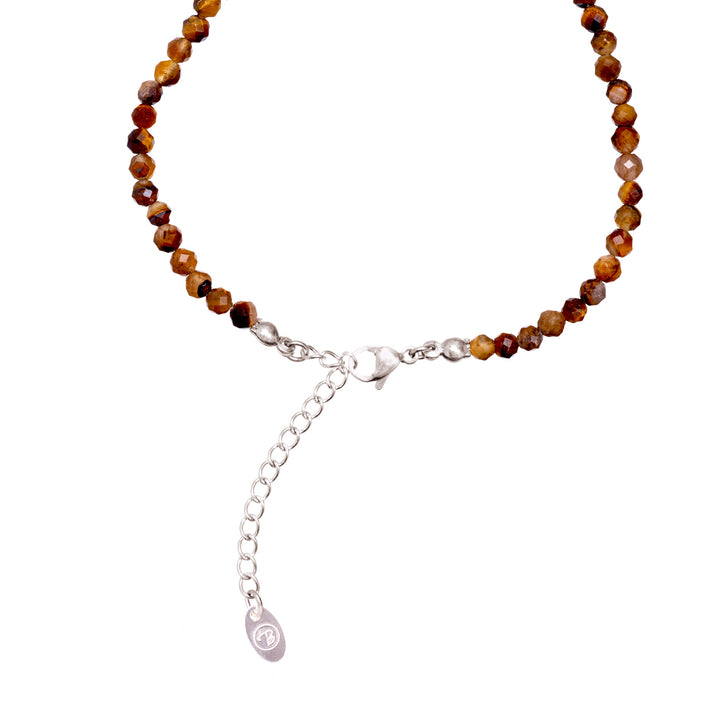 Tiger Eye Natural Stone Pearl Necklace