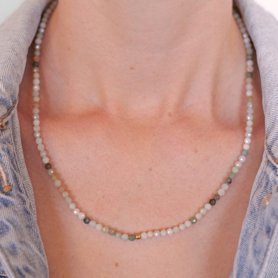 Jade Natural Stone Pearl Necklace