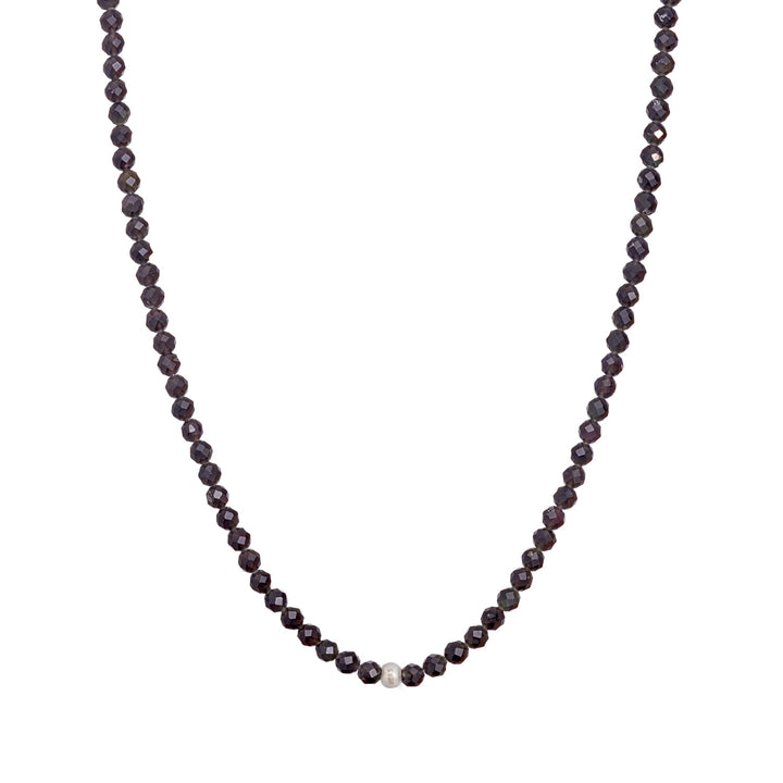 Obsidian Natural Stone Pearl Necklace