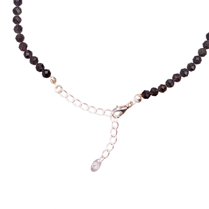 Obsidian Natural Stone Pearl Necklace