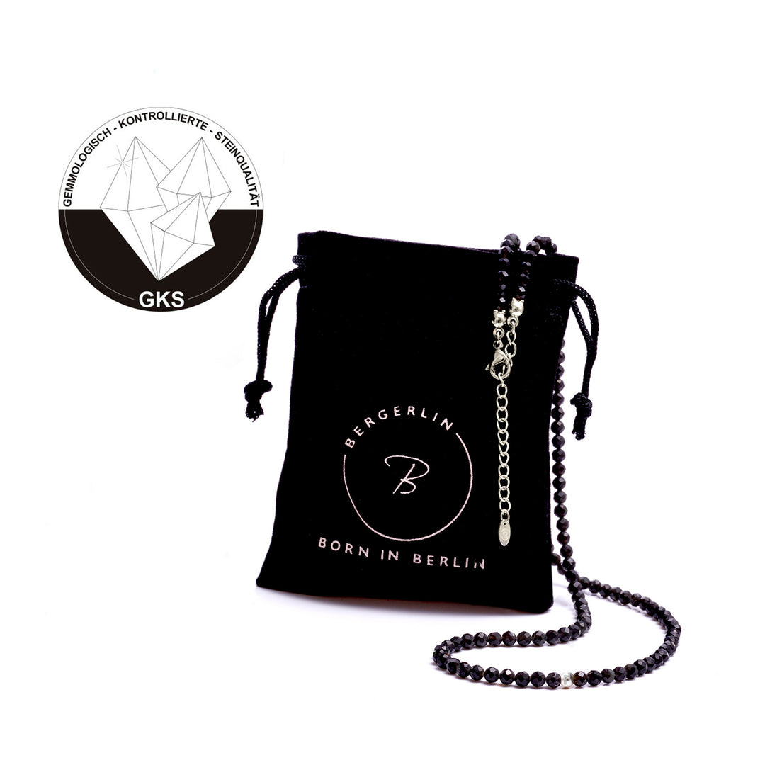 Obsidian Natural Stone Pearl Necklace