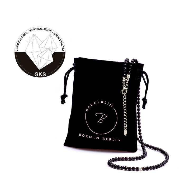 Obsidian Natural Stone Pearl Necklace