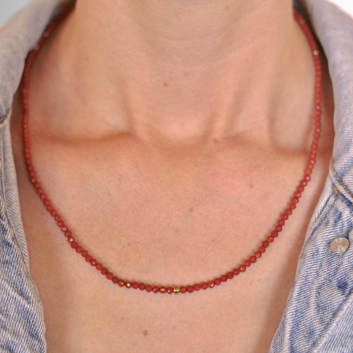 Jasper Natural Stone Pearl Necklace