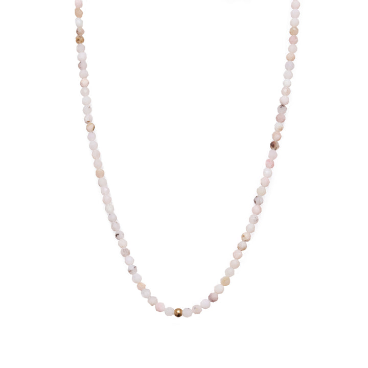 Opal Naturstein Perlen Halskette mit Verschluss