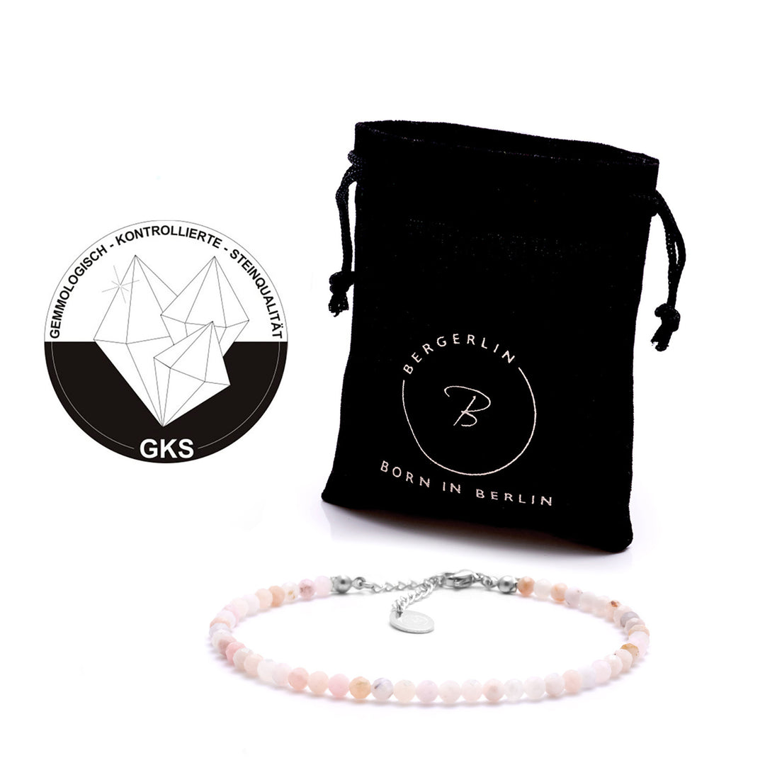 Opal Naturstein Perlen Fußkette mit Verschluss