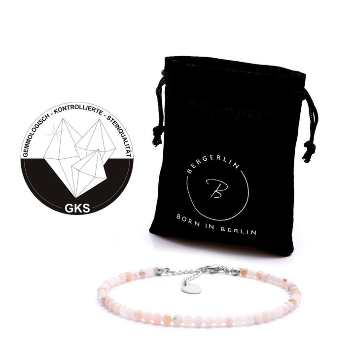 Opal Naturstein Perlen Fußkette mit Verschluss
