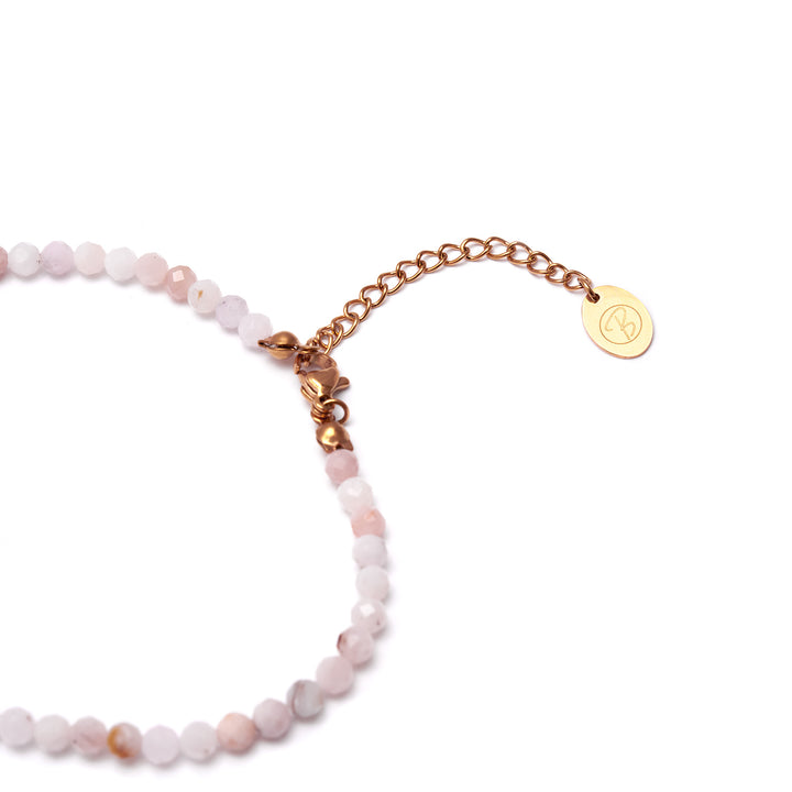 Opal Naturstein Perlen Fußkette mit Verschluss
