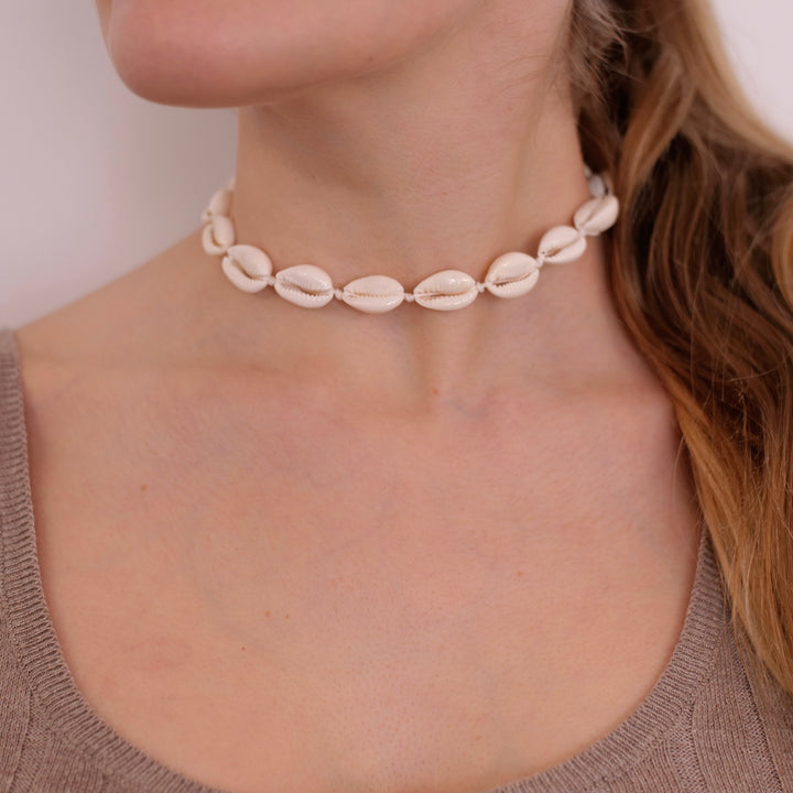 Muschel Halskette Choker mit Verschluss