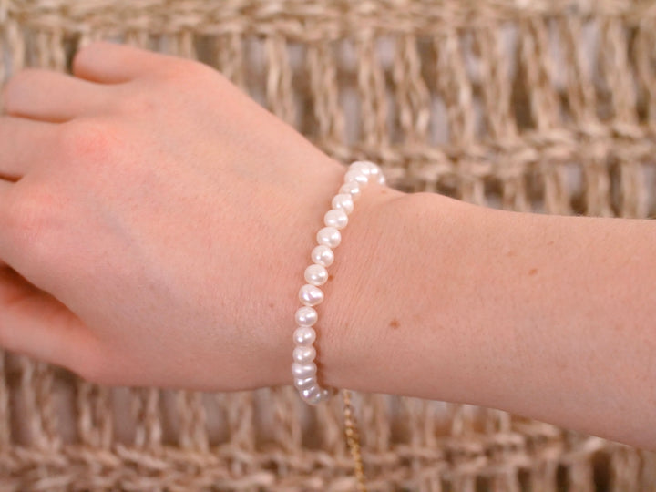 Perlen Armband mit vergoldeten Verschluss