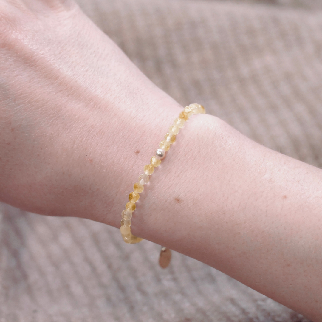 Citrin Naturstein Armband mit Verschluss