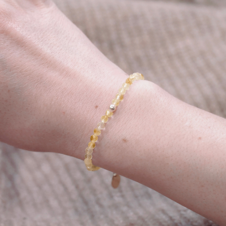 Citrin Naturstein Armband mit Verschluss