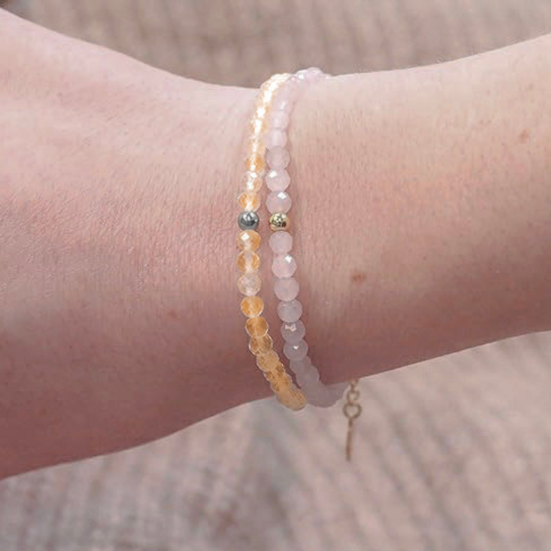 Citrin Naturstein Armband mit Verschluss