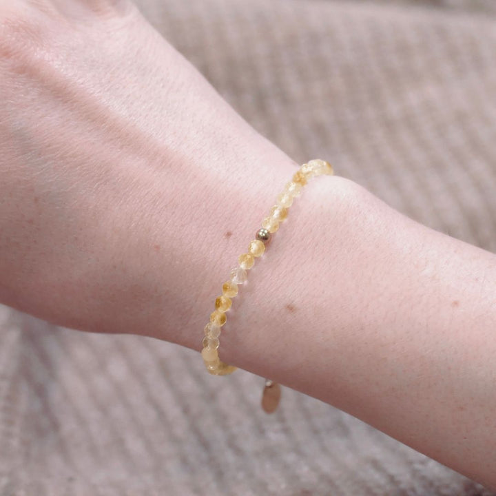 Citrin Naturstein Armband mit Verschluss