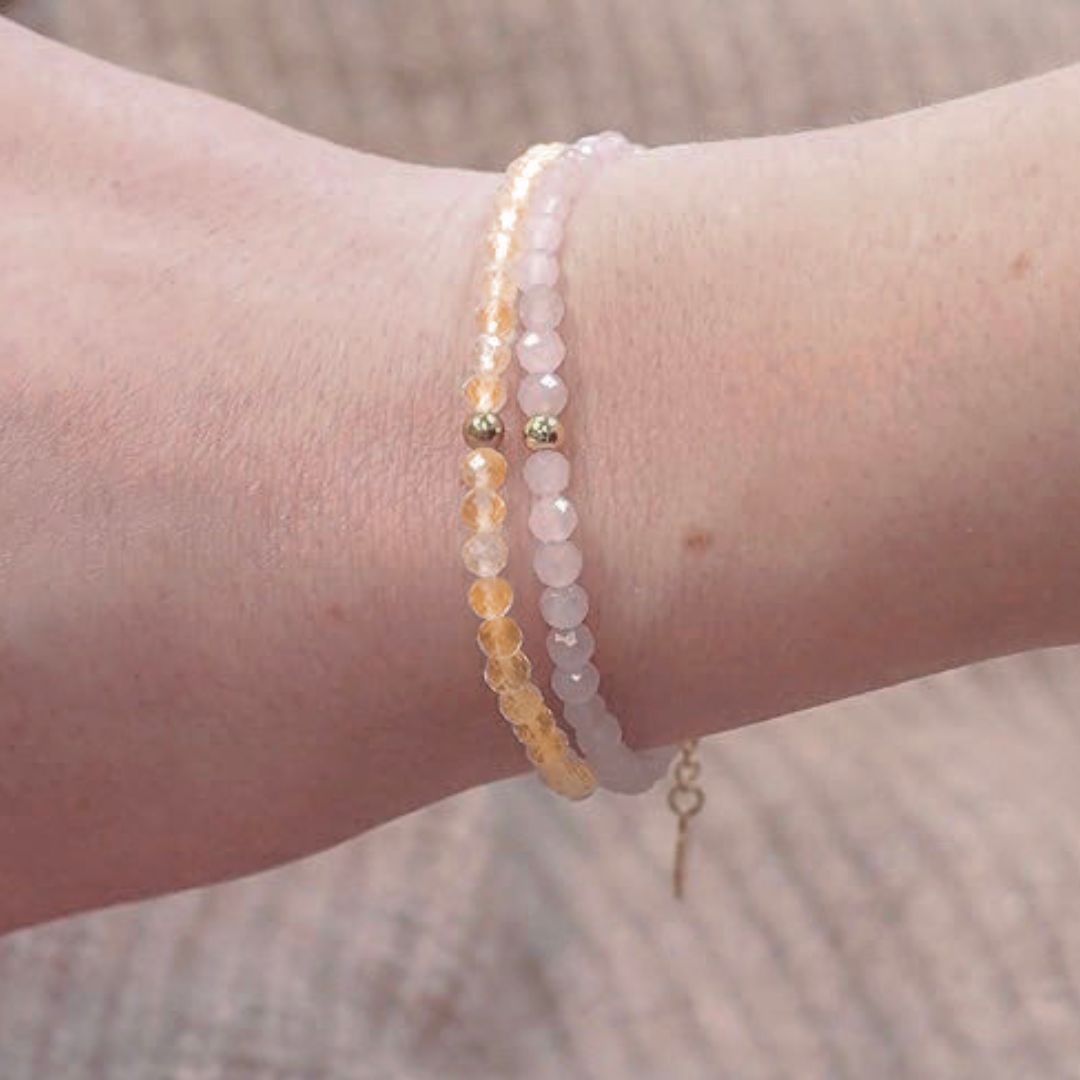 Citrin Naturstein Armband mit Verschluss