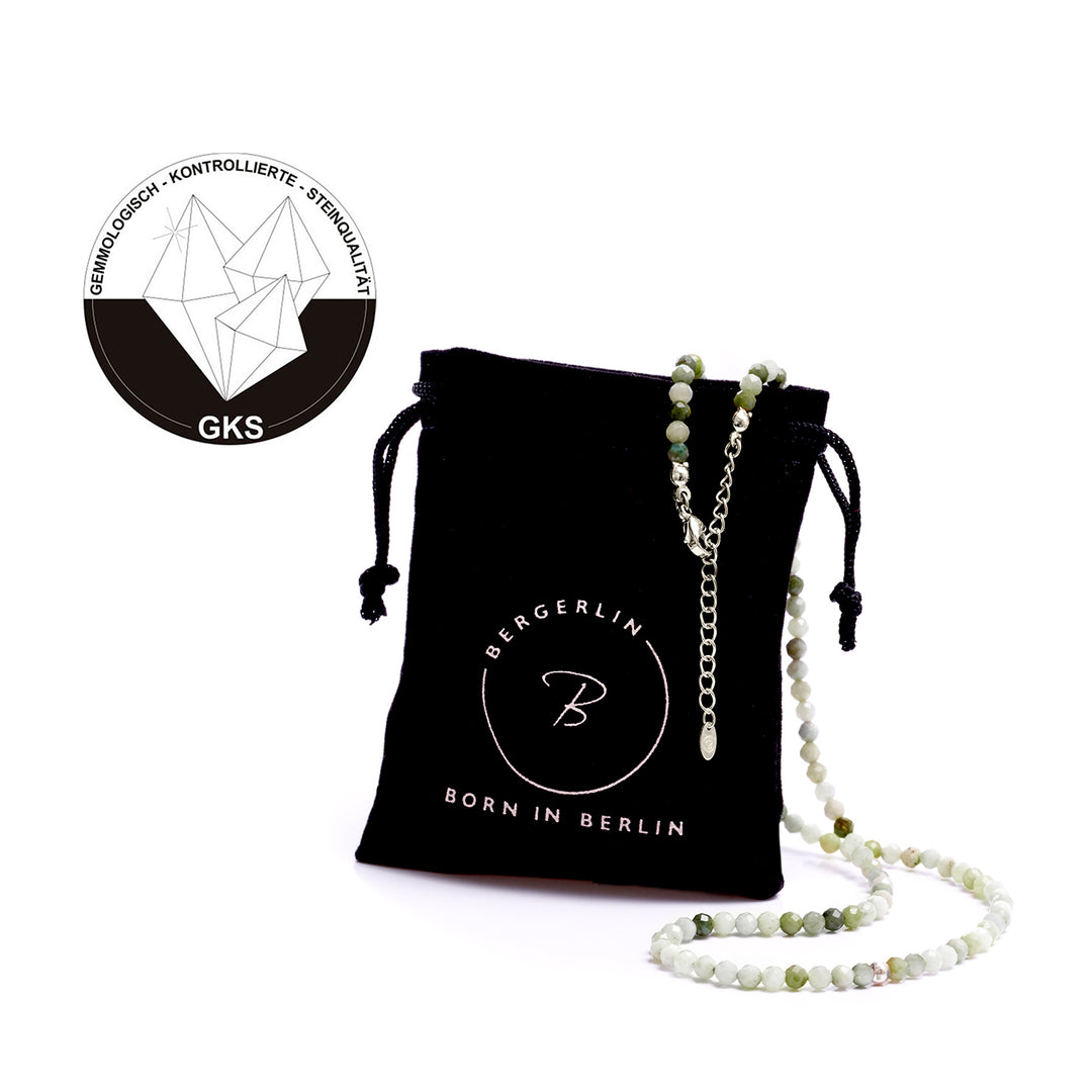 Jade Natural Stone Pearl Necklace