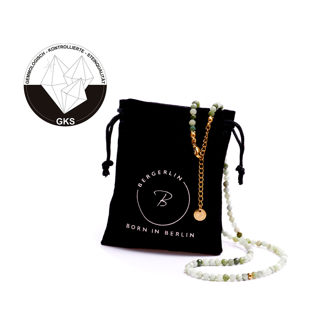 Jade Natural Stone Pearl Necklace