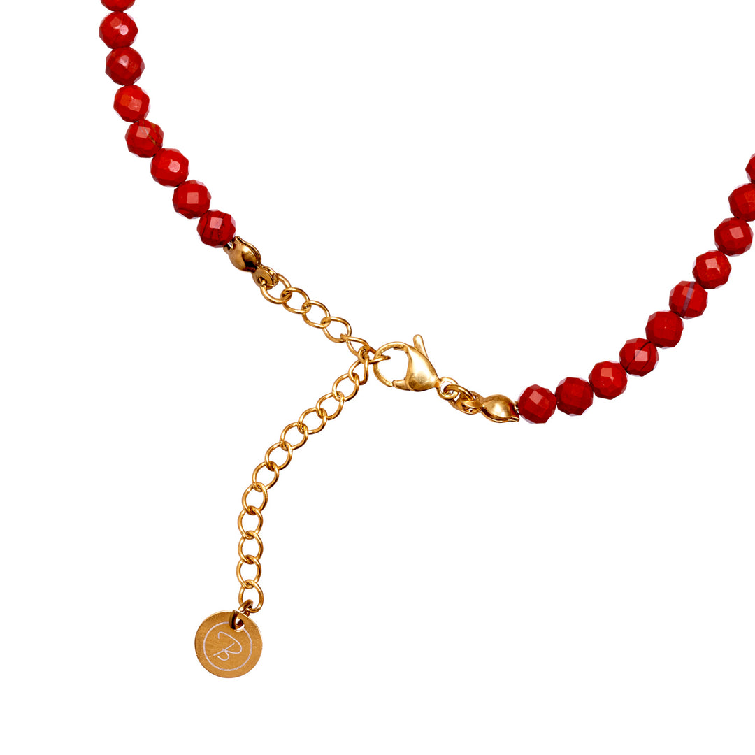 Jasper Natural Stone Pearl Necklace