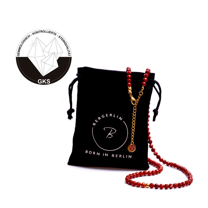 Jasper Natural Stone Pearl Necklace