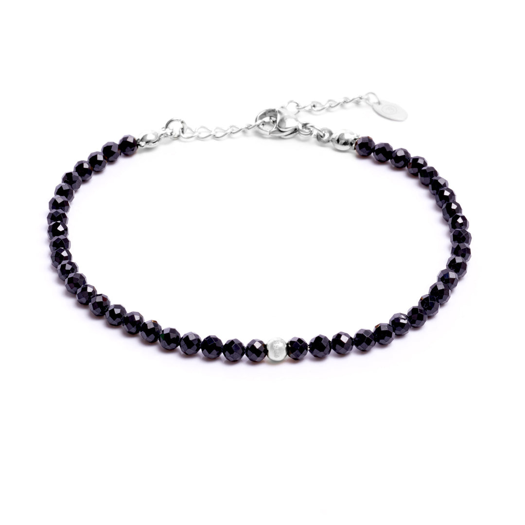 Tourmaline Natural Stone Pearl Bracelet with Clasp