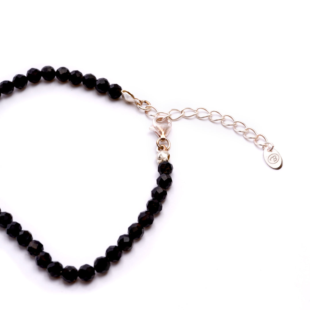 Tourmaline Natural Stone Pearl Bracelet with Clasp