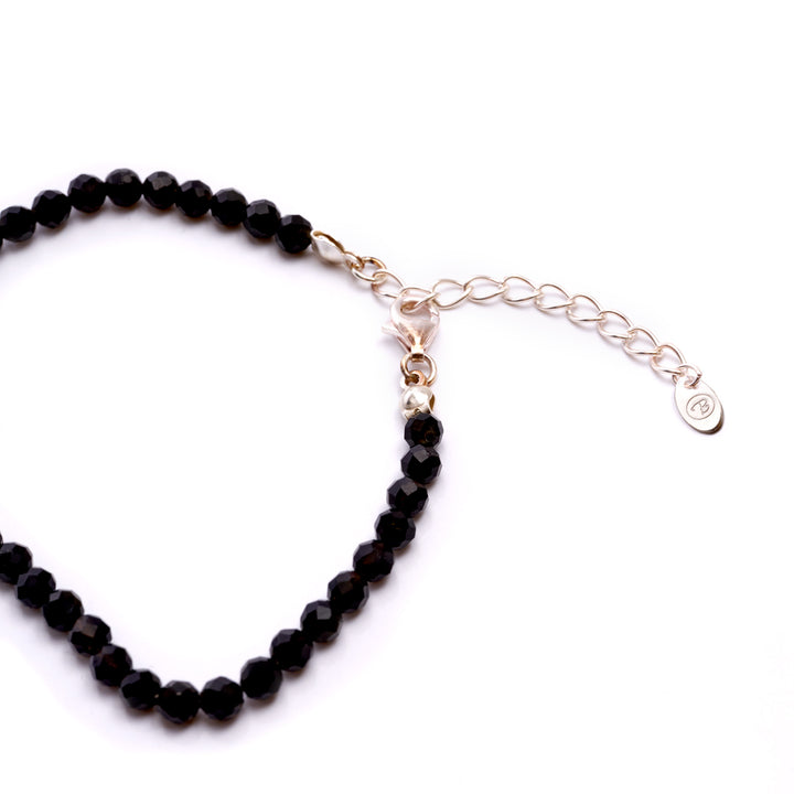 Tourmaline Natural Stone Pearl Bracelet with Clasp