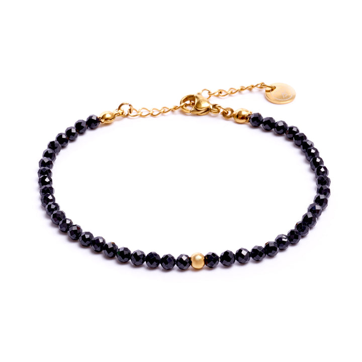 Tourmaline Natural Stone Pearl Bracelet with Clasp