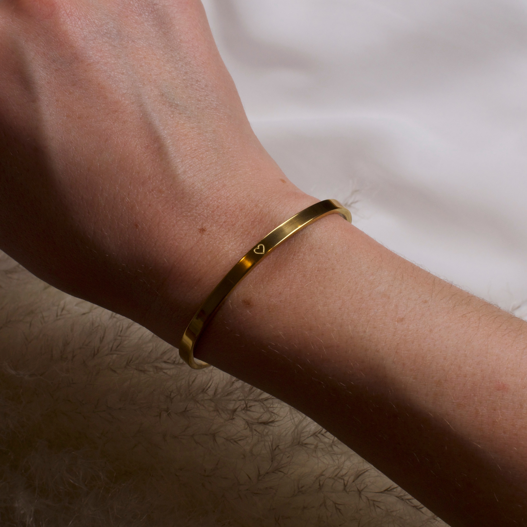 Stainless Steel Bracelet Symbol Heart