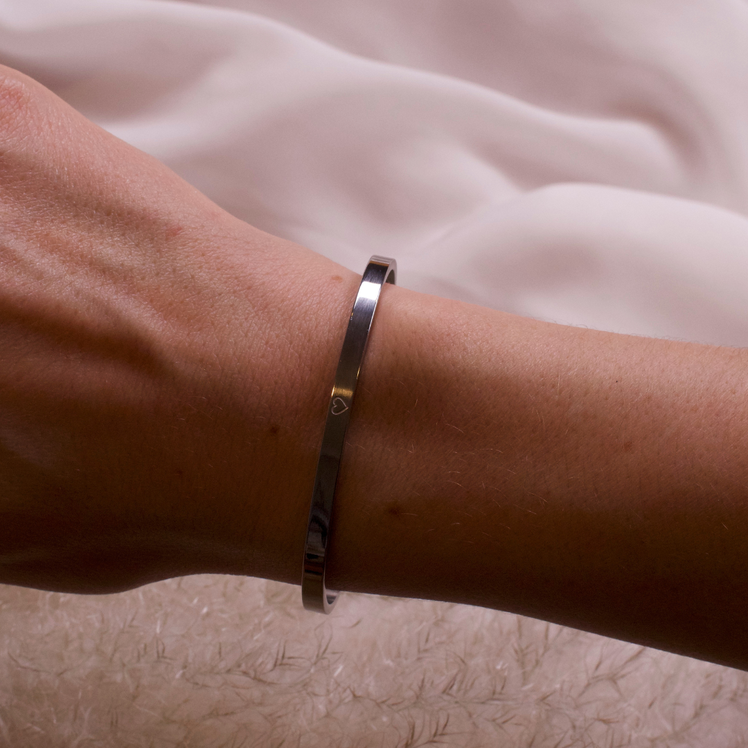 Stainless Steel Bracelet Symbol Heart