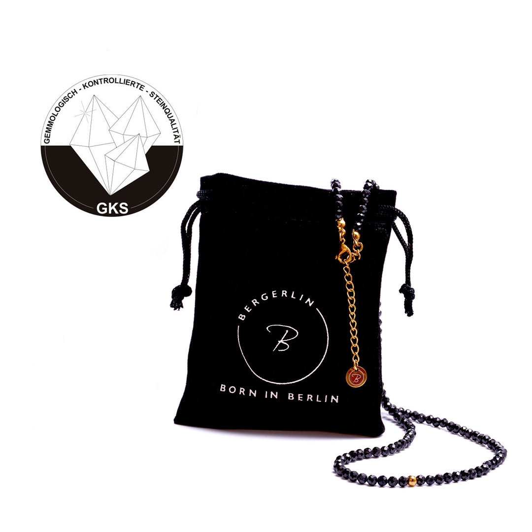 Tourmaline Duo Set – Bracelet & Necklace Made of Genuine Natural Stone