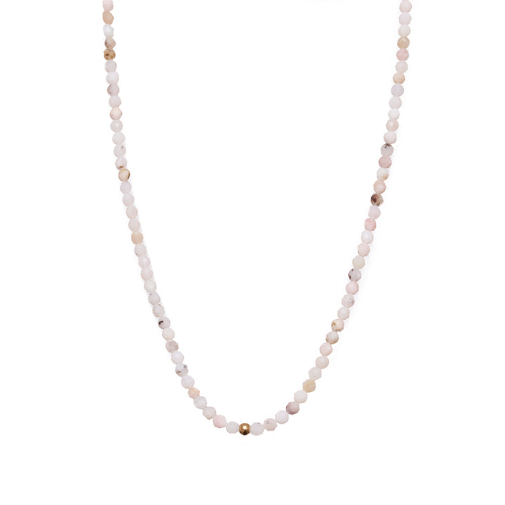 Opal Naturstein Perlen Halskette mit Verschluss