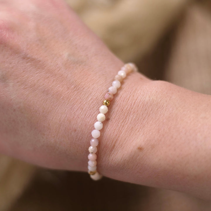 Opal Natural Stone Pearl Bracelet with Clasp