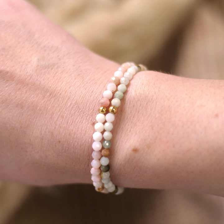 Opal Natural Stone Pearl Bracelet with Clasp
