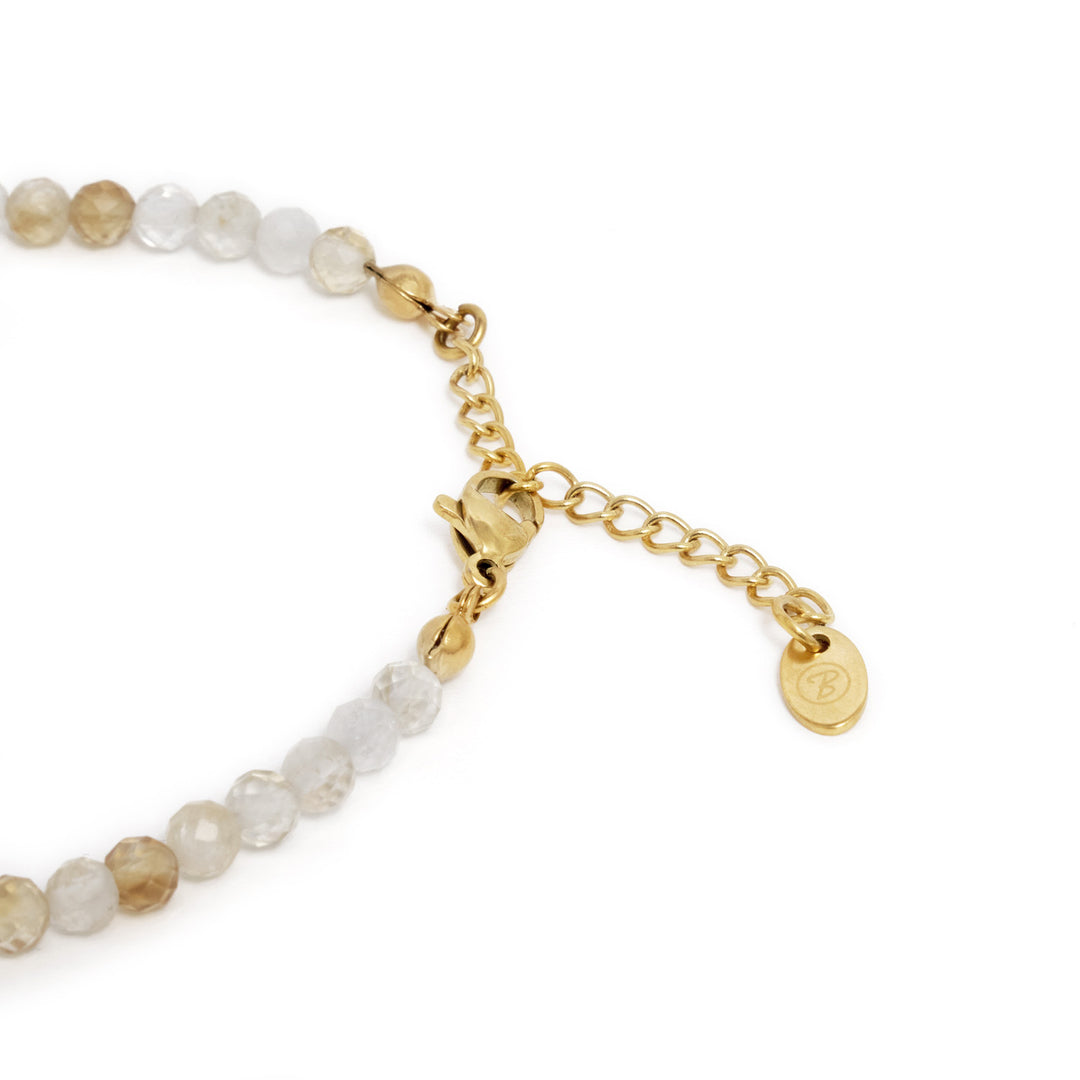 Citrine Natural Stone Bracelet with Clasp