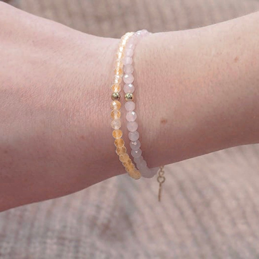 Citrine Natural Stone Bracelet with Clasp