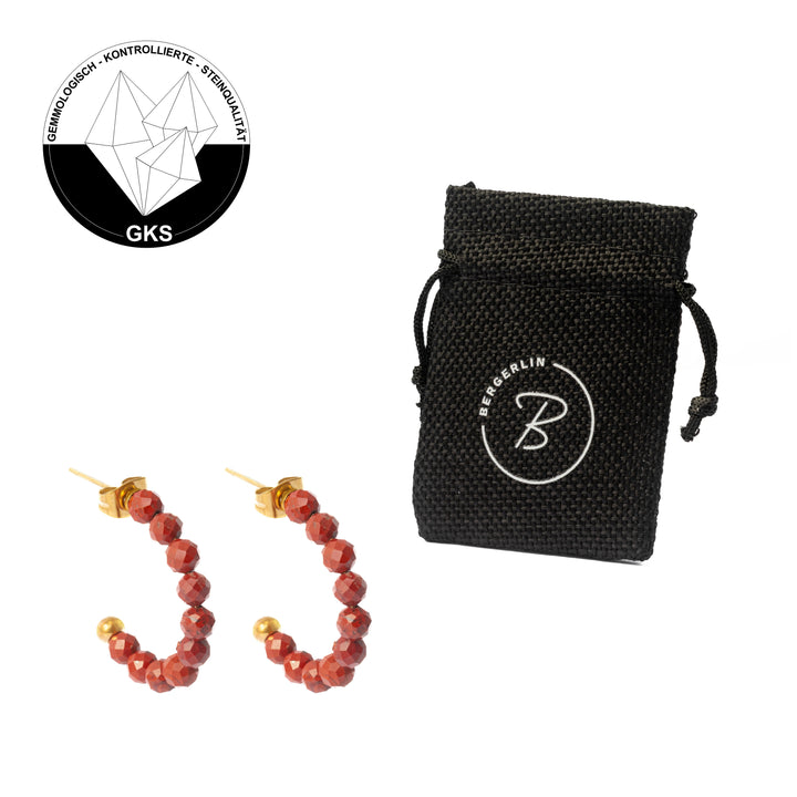 Natural Stone Creole with Gold-Plated Clasp