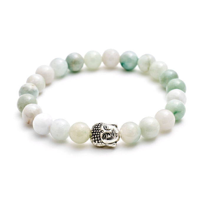 Jade Edelstein Buddha Perlen Armband