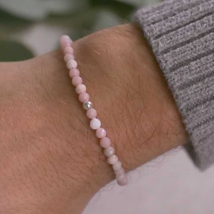 Opal Natural Stone Pearl Bracelet with Clasp